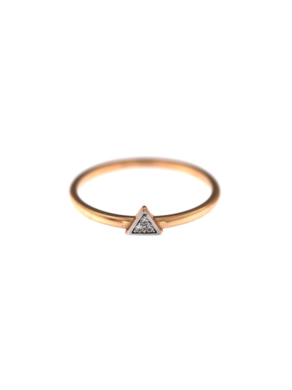 Rose gold zirconia ring DRC31-01