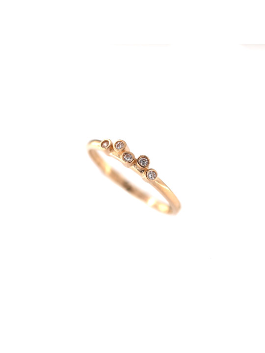Rose gold zirconia ring DRC31-04