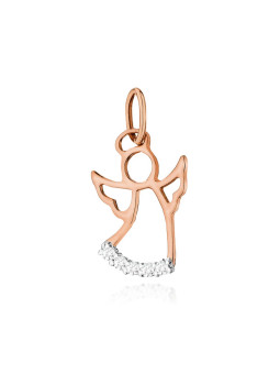Rose gold pendant w/ diamond ARBR11-01