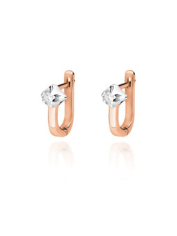 Rose gold diamond earrings BRBR03-03-06