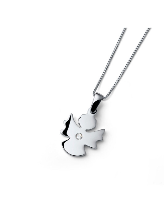 White gold diamond pendant necklace CPBR14-02