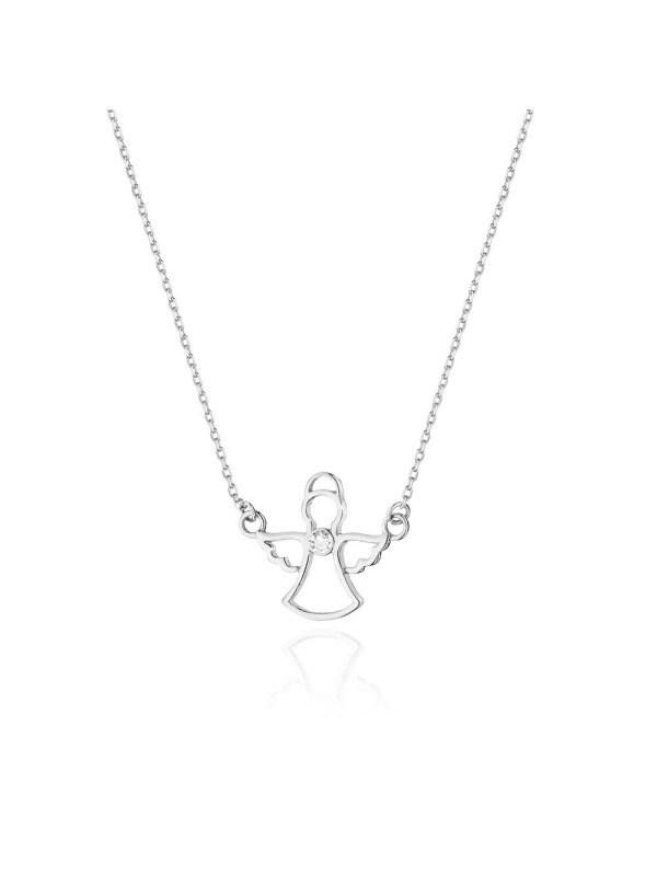 White gold diamond pendant necklace CPBR14-01