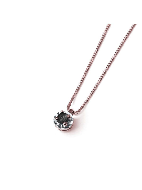 Rose gold diamond pendant necklace CPRR11-J-01
