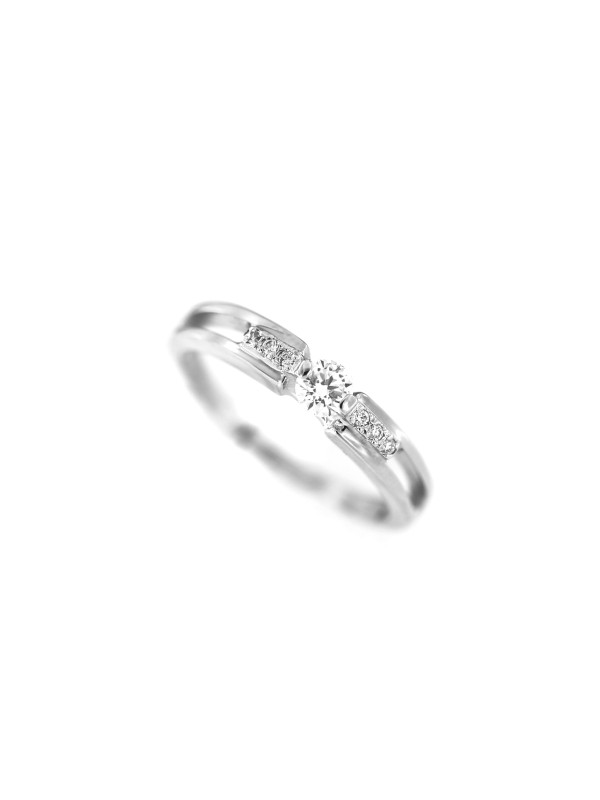 White gold engagement ring with diamonds DBBR10-11