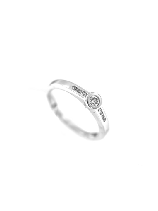 White gold engagement ring with diamonds DBBR10-12