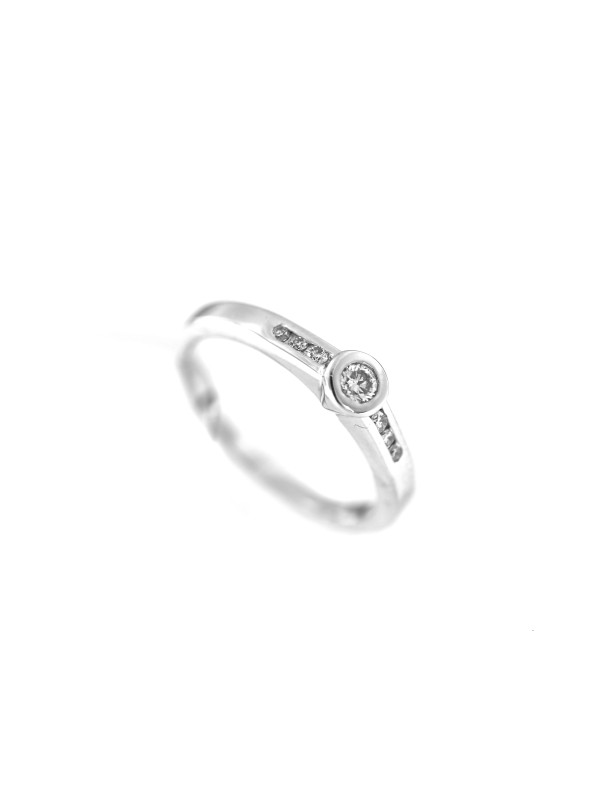 White gold engagement ring with diamonds DBBR10-12
