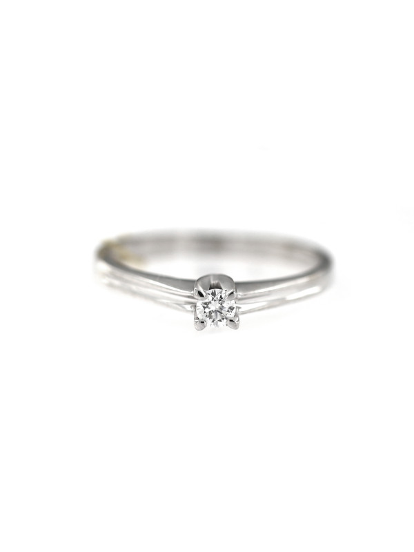 White gold engagement ring with diamond DBBR01-13 15.5MM