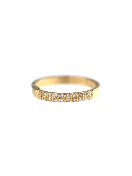 Yellow gold ring with diamond DGBR08-20
