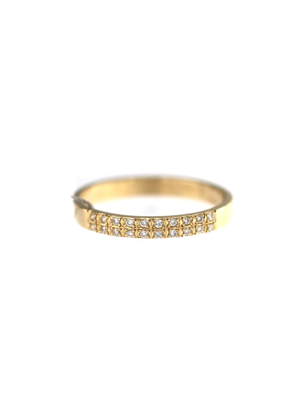 Yellow gold ring with diamond DGBR08-20