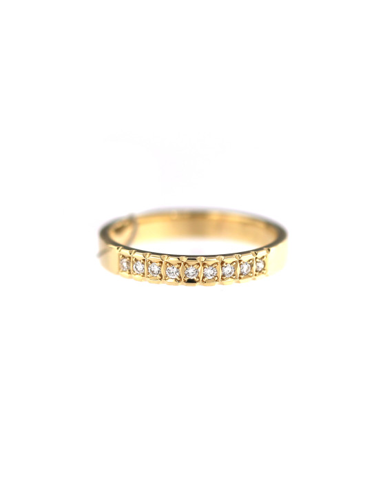 Yellow gold ring with diamond DGBR08-31