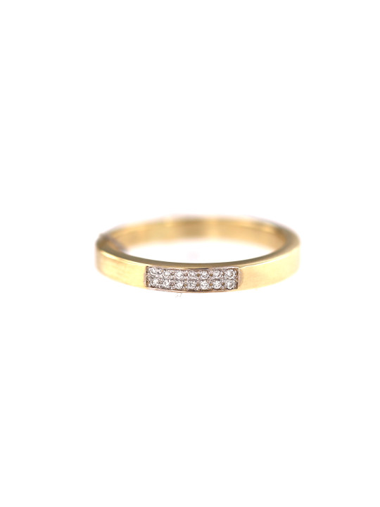 Yellow gold ring with diamond DGBR08-15