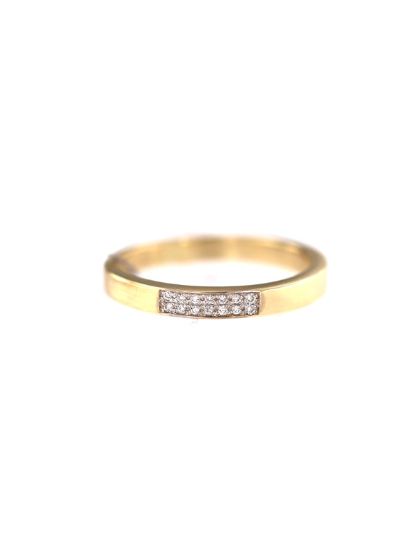 Yellow gold ring with diamond DGBR08-15