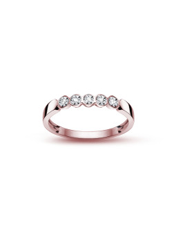 Rose gold ring with diamonds DRBR13-48