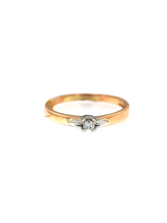 Rose gold ring with diamond DRBR01-17
