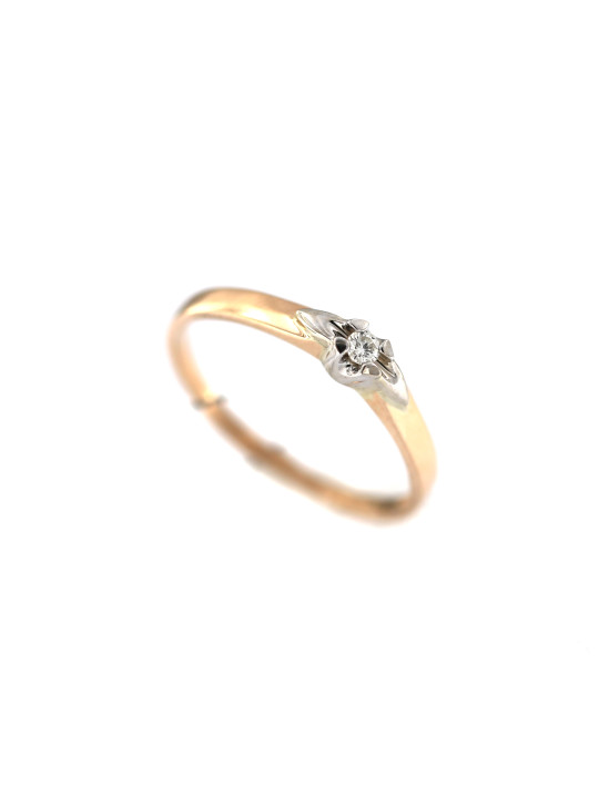 Rose gold engagement ring with diamond DRBR01-54
