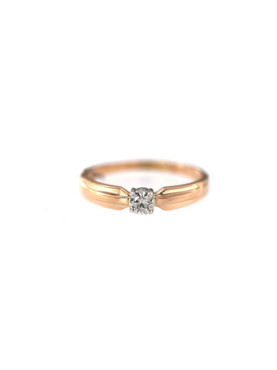 Rose gold engagement ring with diamond DRBR01-55
