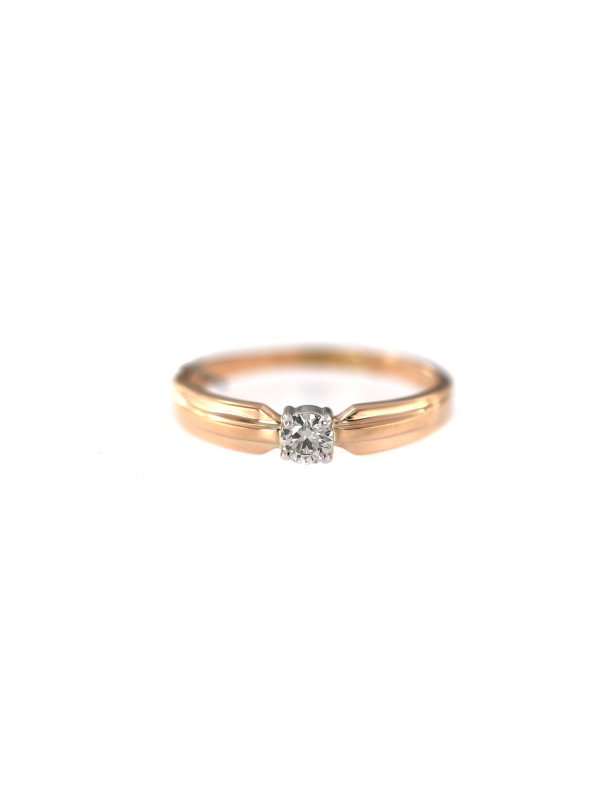 Rose gold engagement ring with diamond DRBR01-55