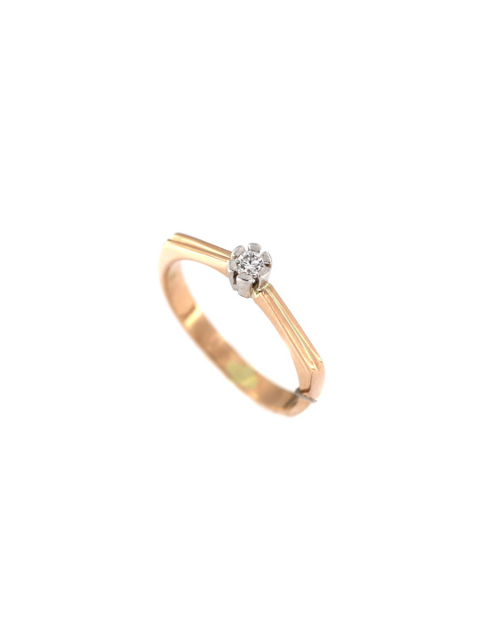 Rose gold ring with diamond DRBR02-45