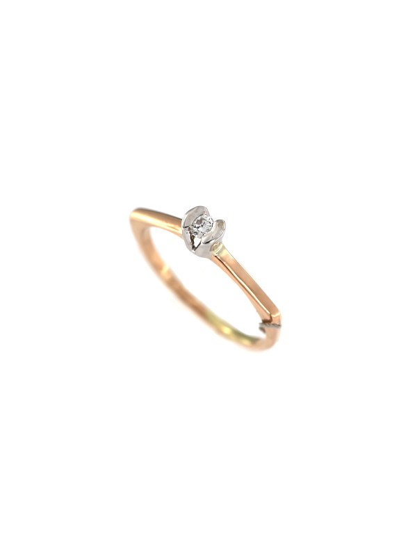 Rose gold ring with diamond DRBR07-08