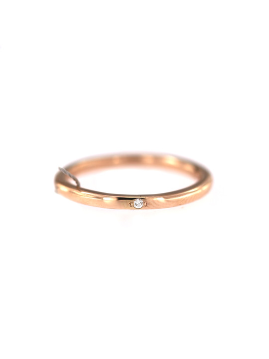 Rose gold ring with diamond DRBR12-43
