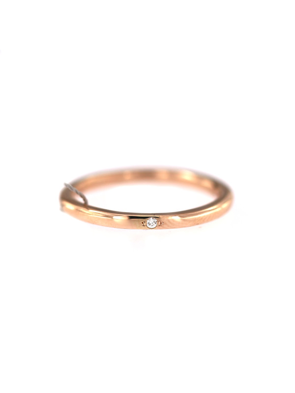 Rose gold ring with diamond DRBR12-43