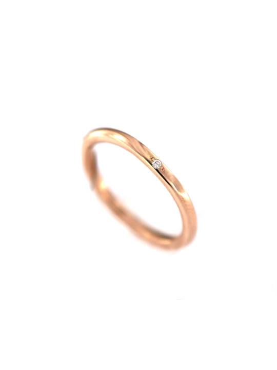 Rose gold ring with diamond DRBR12-43