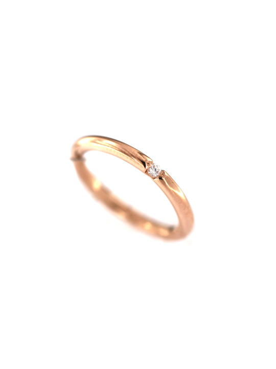 Rose gold ring with diamond DRBR12-44