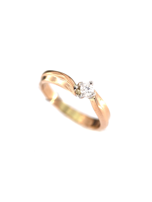 Rose gold ring with diamond DRBR10-26