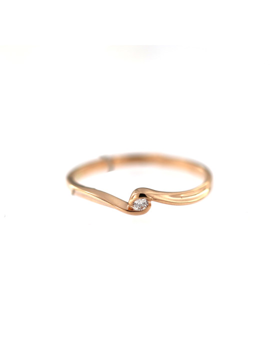 Rose gold ring with diamond DRBR10-27