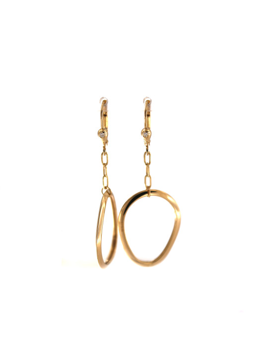 Yellow gold drop earrings BGA04-04-19
