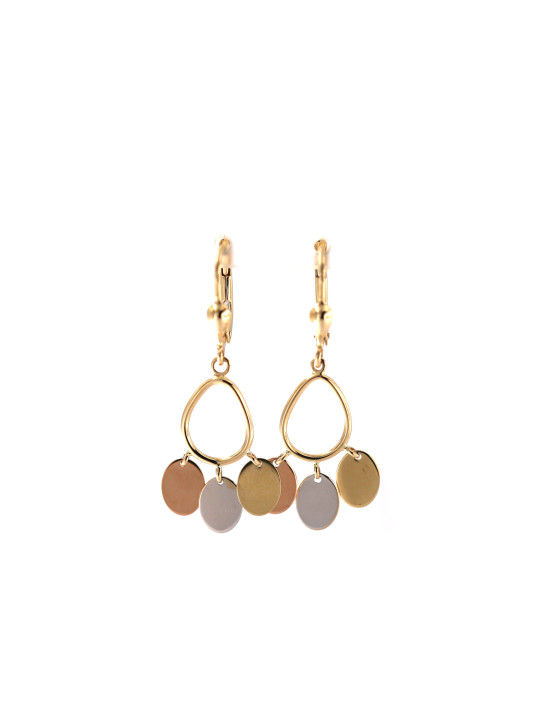 Yellow gold drop earrings BGA04-05-06