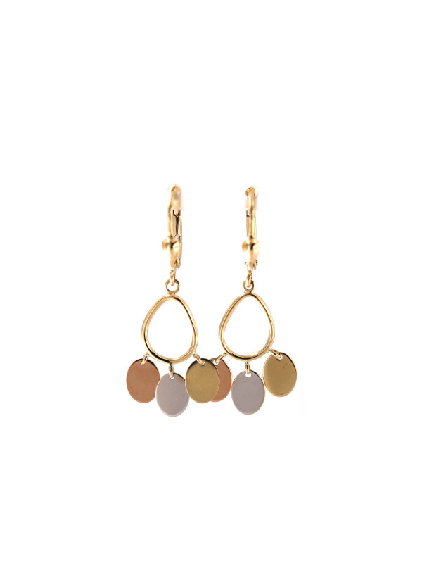 Yellow gold drop earrings BGA04-05-06