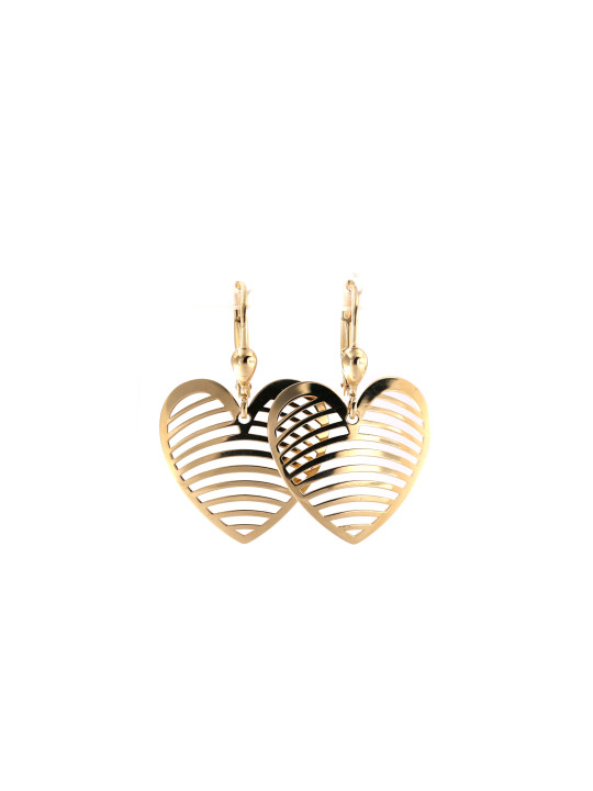 Yellow gold drop earrings BGA04-12-02