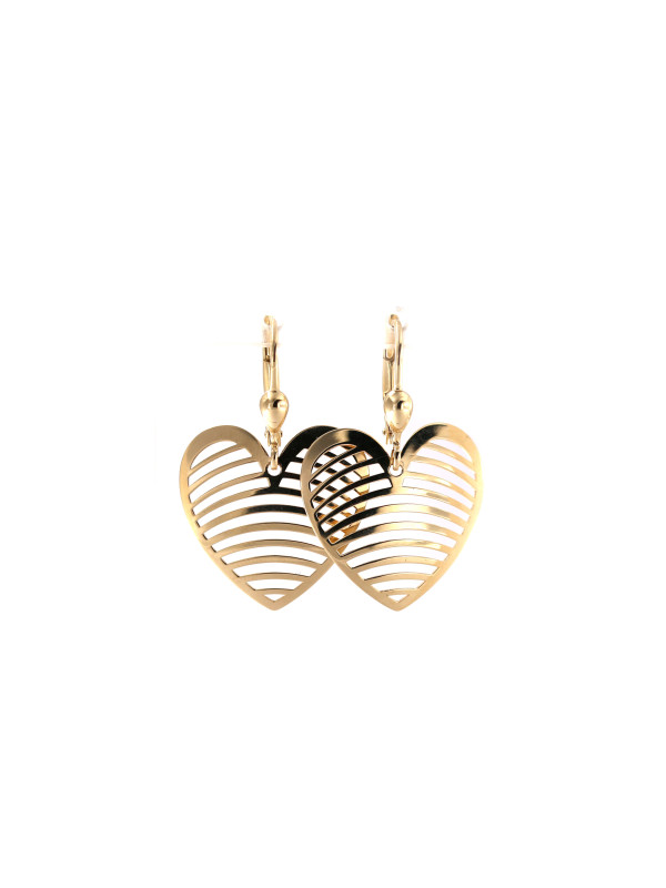 Yellow gold drop earrings BGA04-12-02