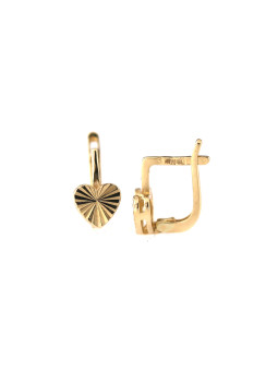 Yellow gold earrings for kids BGA07-05-03
