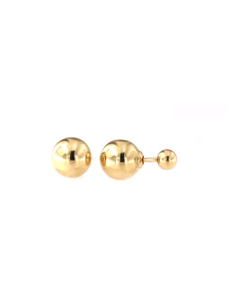 Yellow gold ball stud earrings BGV05-03-06