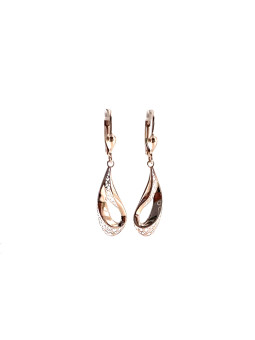 Rose gold drop earrings BRA05-03-05