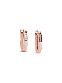 Rose gold diamond earrings BRBR03-01-06