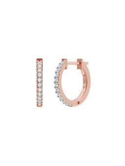 Rose gold diamond earrings BRBR04-02-05
