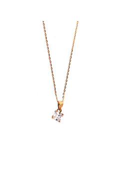 Rose gold pendant necklace CPR01-12