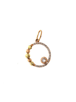 Rose gold zirconia pendant ARBL02-51