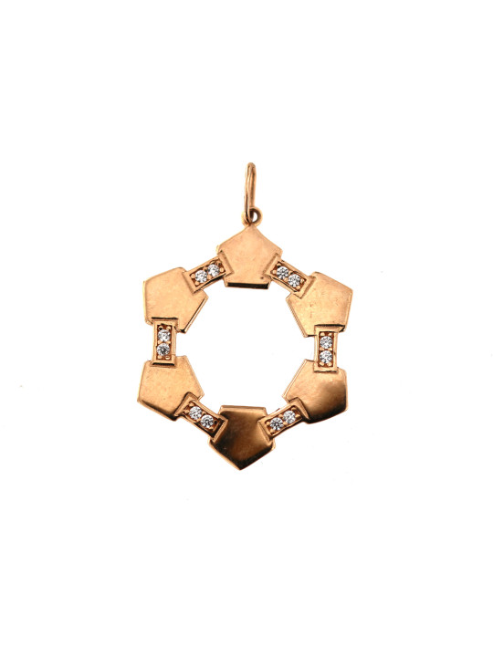 Auksinis pakabukas su cirkoniais ARBL12-01