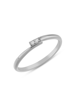 White gold engagement ring with diamonds DBBR11-07