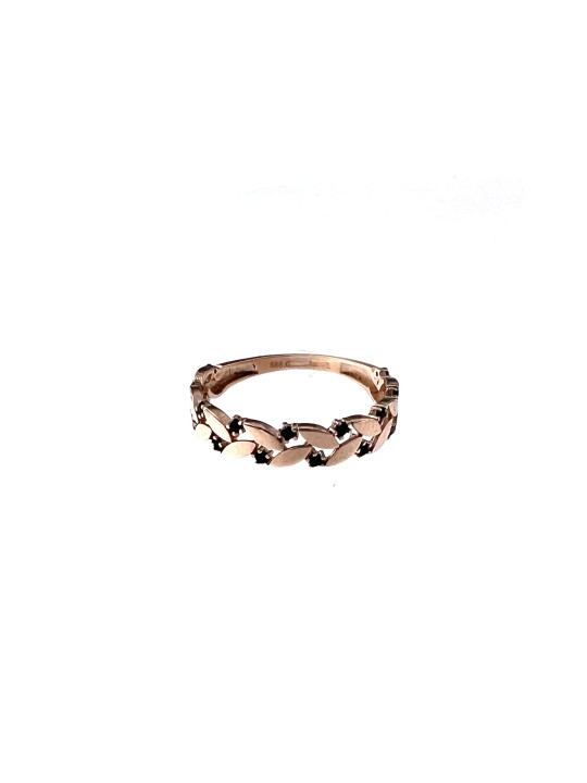 Rose gold zirconia ring DRA08-24
