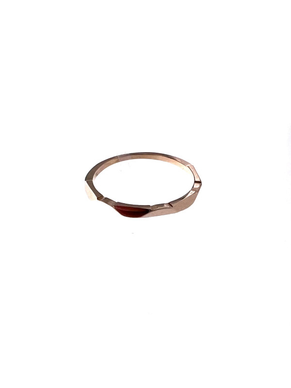 Rose gold ring DRB03-48 16.5MM