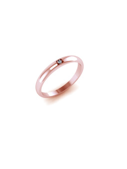 Rose gold engagement ring with diamond DRBR12-52