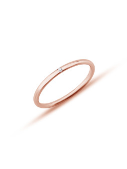Rose gold engagement ring with diamond  DRBR12-53
