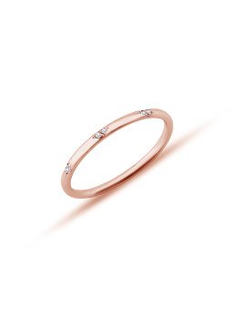 Rose gold ring with diamonds  DRBR13-56