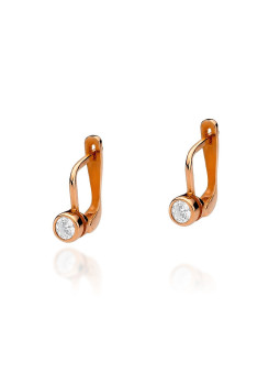 Rose gold diamond earrings BRBR03-03-02