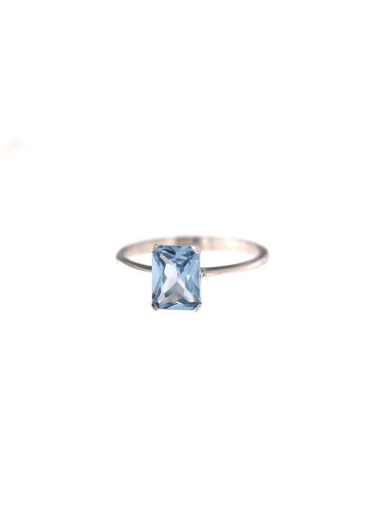 White gold zirconia ring DBA02-05